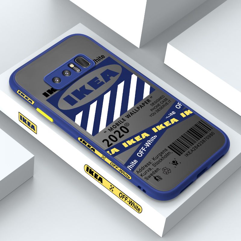 ZeroQiQi for Samsung Note 8 Case Zebra Crossing Side Printed Pattern Design Phone Cover Frosted Ultra Thin Protective Phone Case