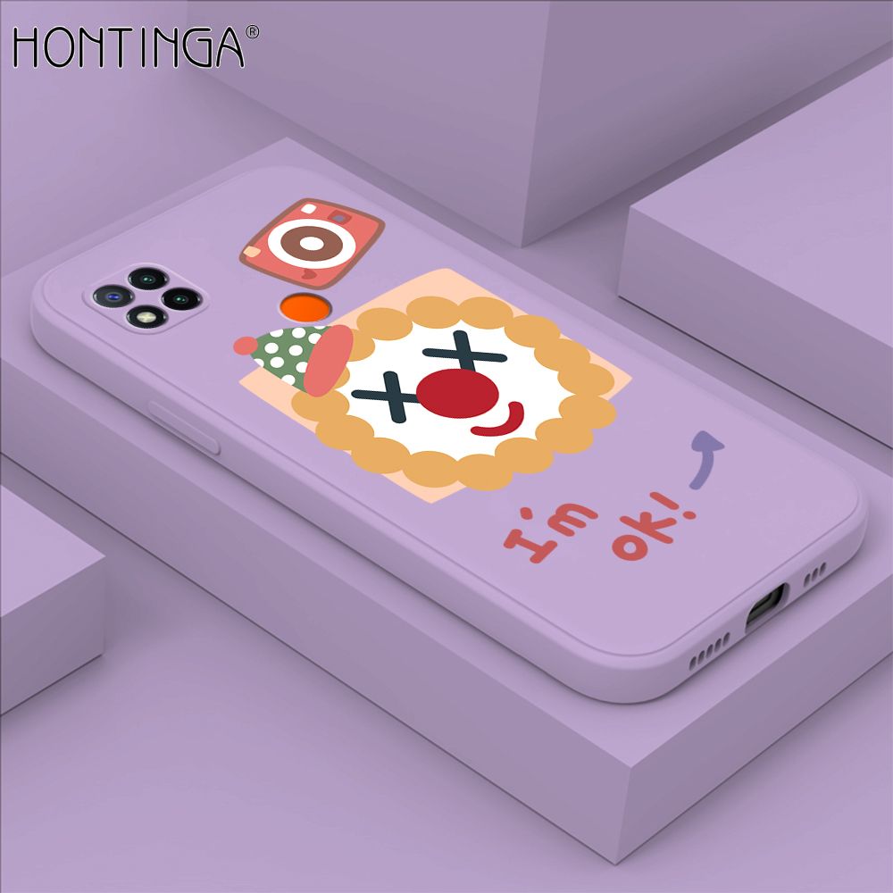 Hontinga for Redmi 9C / Redmi 10A Case New Cartoon Joker Phone Case Phone Case Soft Square Edge Silicone Cases Full Lens Cover Shockproof Protection Cover