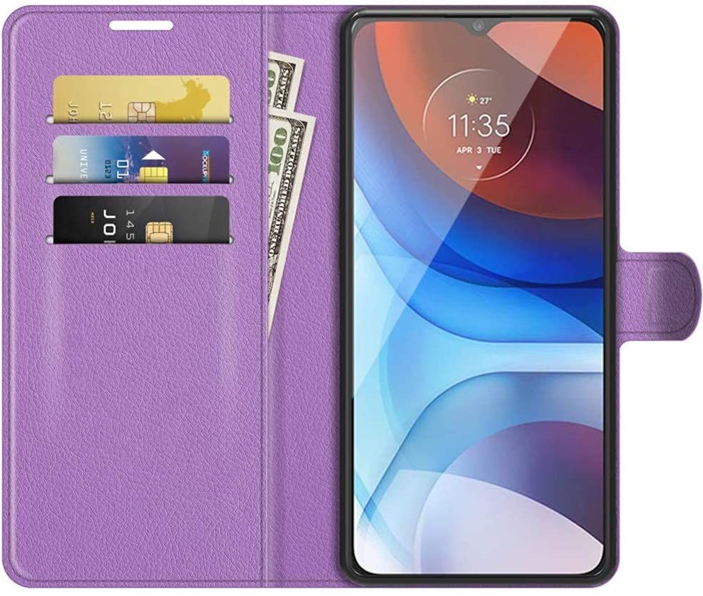 Aquos R6 Case, Premium PU Leather Magnetic Shockproof Book Stand Folio Stand Flip Wallet Case Cover with Card Holder for Sharp Aquos R6 SH-51B Phone Case