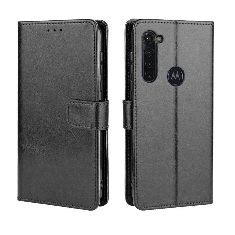 Holster Flip Stand Wallet Crazy Horse PU Leather Case For Motorola Moto G Stylus Cover