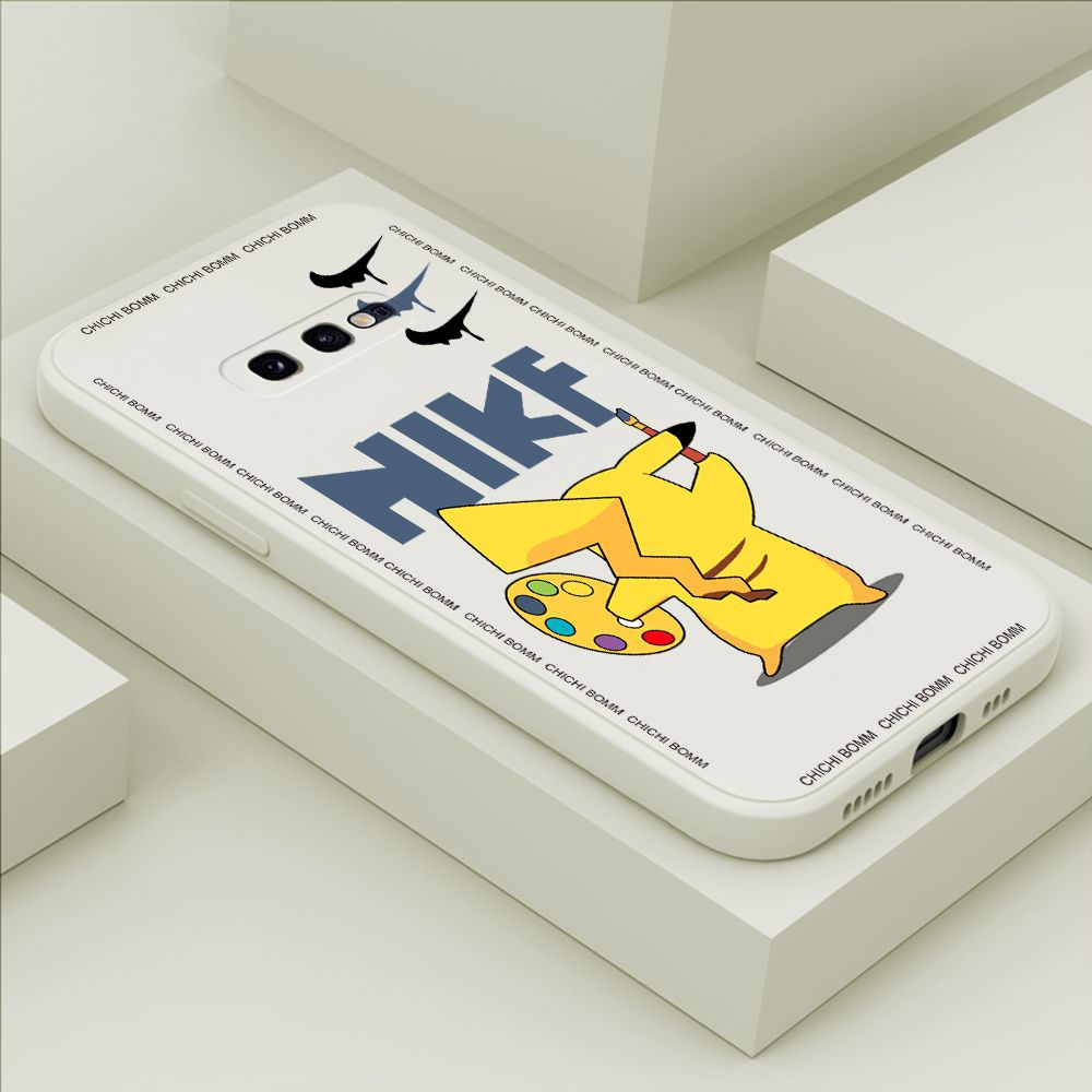 Hontinga for Samsung S10E Case Fashion Cartoon Animals Phone Case Phone Case Soft Square Edge Silicone Cases Full Lens Cover Shockproof Protection Cover