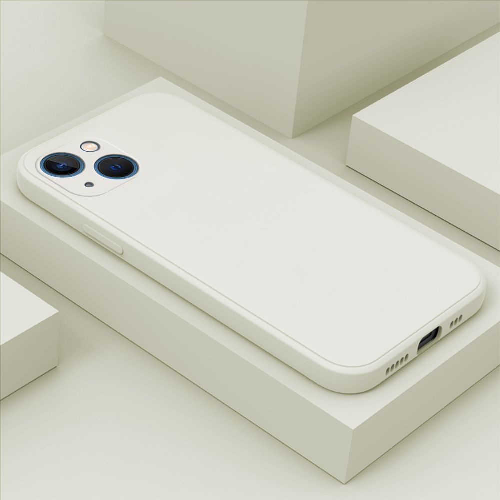 Hontinga for iPhone 13 Case Thin Soft Luxury Square Liquid Silicone Phone Case Candy Cover
