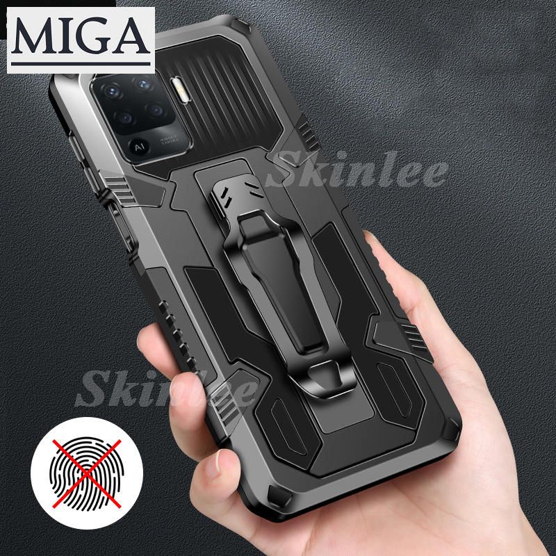 Shockproof Armor Stand Case for OPPO A94 with Metal Clip Cover Cases for OPPO A94 Car Magnet Phone Casing Hp Outdoor Mountaineering Mobile Phone Case