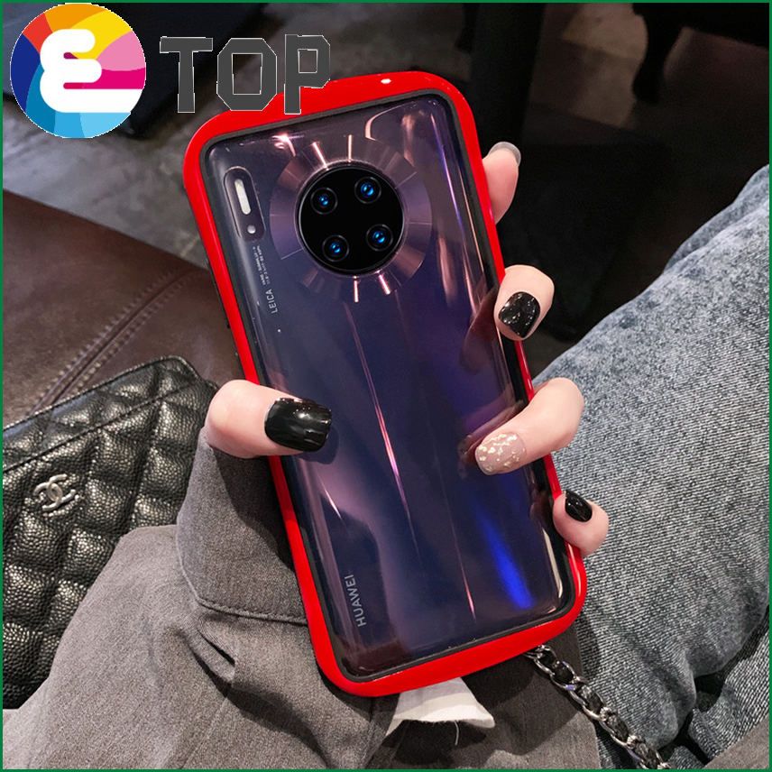 Suitable for Huawei mate30 mobile phone shell p30pro female p305gmate30 creative p20 transparent glass