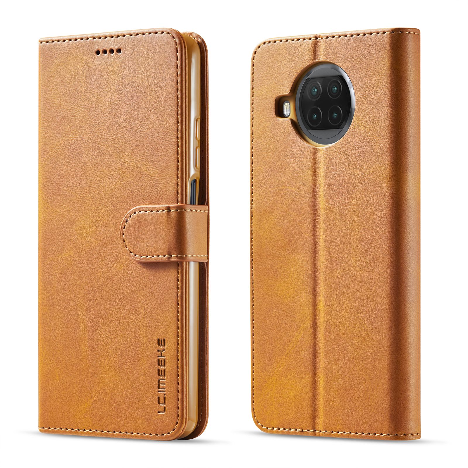 For Xiaomi Redmi Note 9T 5G Premium PU Leather Magnetic Card Holder Case Shockproof TPU Inner Flip Stand Cover