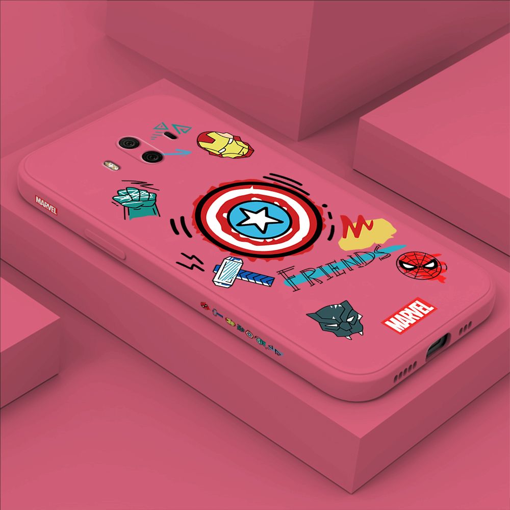 ZeroQiQi for Huawei Mate 10 Case Cartoon Anime Icon Phone Cover Soft Full Lens Protection Casing Ultra Thin Soft Liquid Silicone Phone Cases