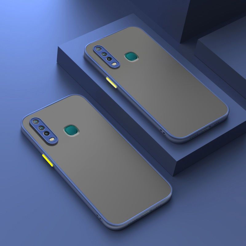 For Vivo Y15 Back Cover [Camera Lens Protection] Luxury Translucent Matte Protective Case Soft Silicone Bumper Shockproof Mobile Phone Cases