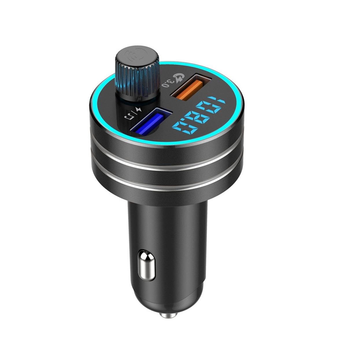 Car Bluetooth 5.0 Player Muti-color QC3.0 Dual Usb Charging MP3 Player Fm Transmitter