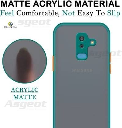 Samsung Galaxy J8 - Soft  Silicone Bumper Luxurious Translucent Smoky Matte Shockproof Back Cover Case