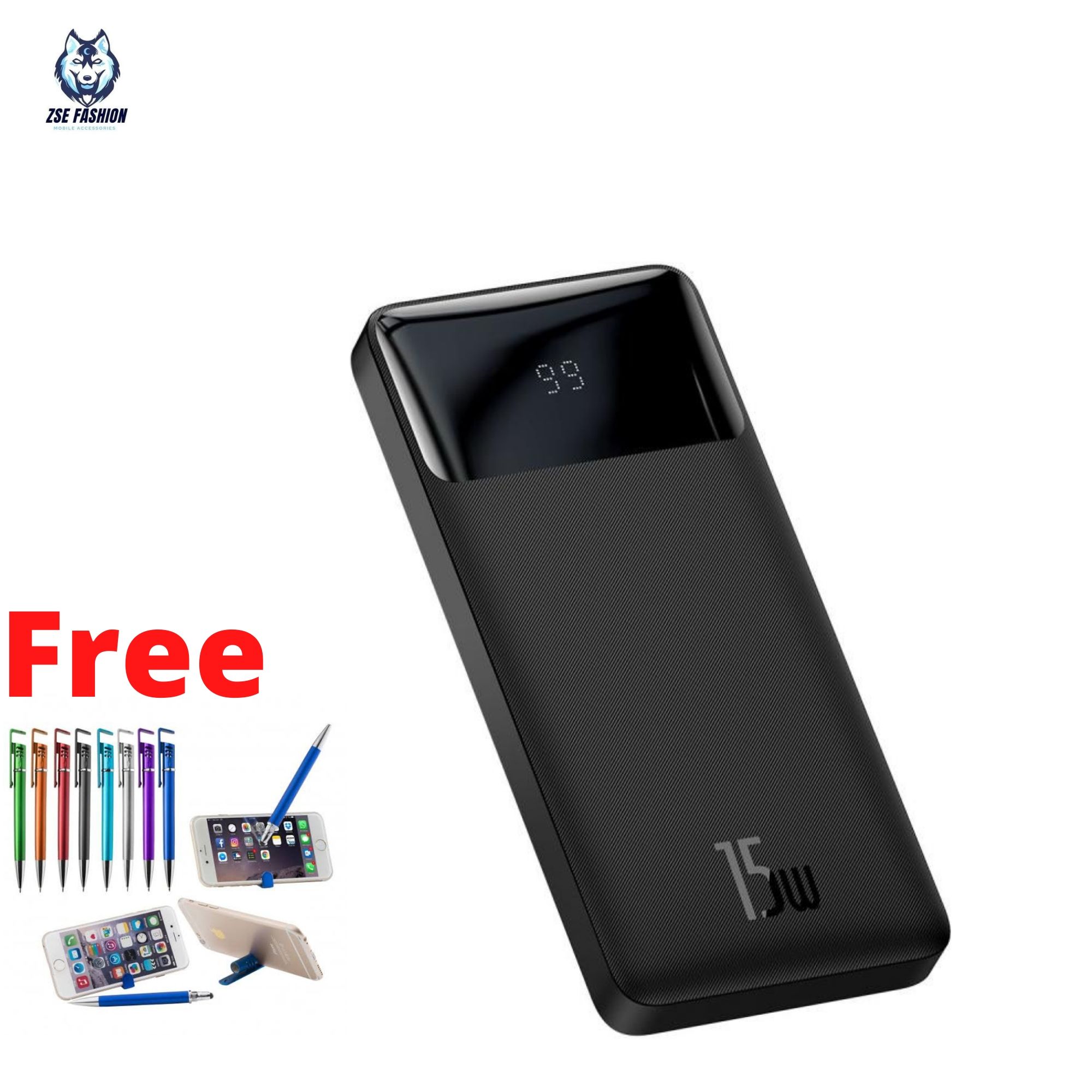 Baseus Bipow Digital Display 15W Power Bank 30000mA