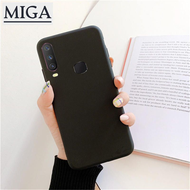 Simple Solid Candy Color Phone Case For VIVO Y17 Y12 Y11 Y15 Y15  Silicon Soft TPU Back Cover Coque