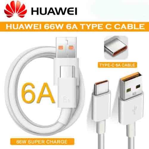 1/1.5/2M Huawei Mate 40 Pro 6A Type C Cable 66W Max Supercharge USB-C Data Line For Nova 7 8 SE P30 P40 Pro Honor 30 V30 Pro 30S