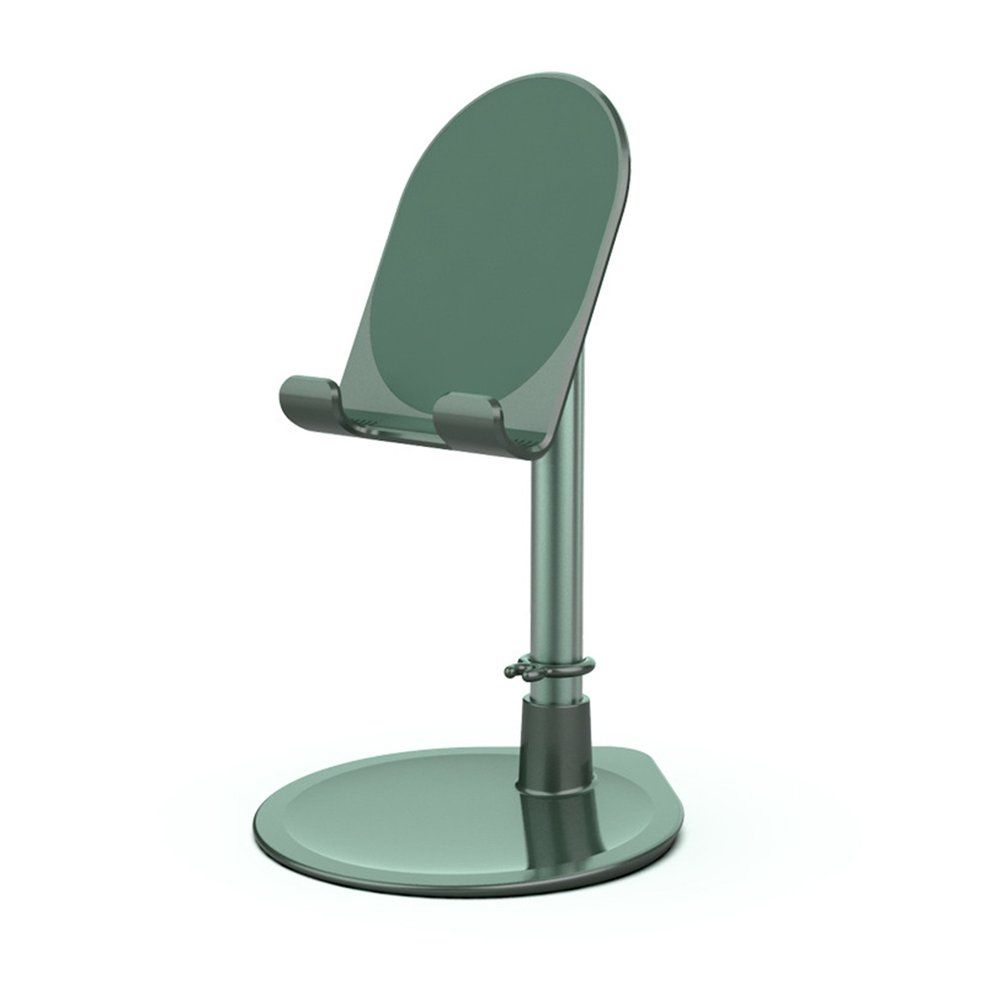 Non-retractable mobile phone holder Live broadcast bracket mobile desktop anti-skid bracket aluminum alloy-Apple green