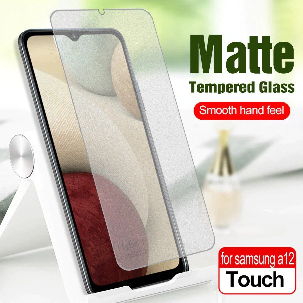 For Samsung Galaxy A12 Premium Anti-Fingerprint Matte Front Screen Protector Tempered Glass