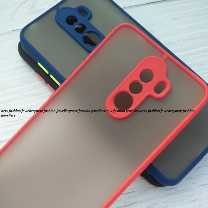 For Poco F1 Frosted Smoke Mobile Cover  Camera Protection Phone Case - Phone Back Cover