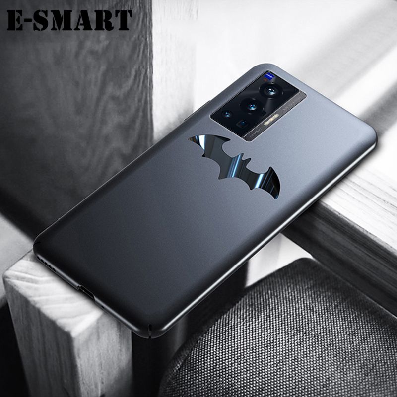 Phone Case VIVO X70 Pro Batman Back Cover Full Protector Metal Bat design Ultra-thin Shockproof Cover For VIVO X70 Pro Case