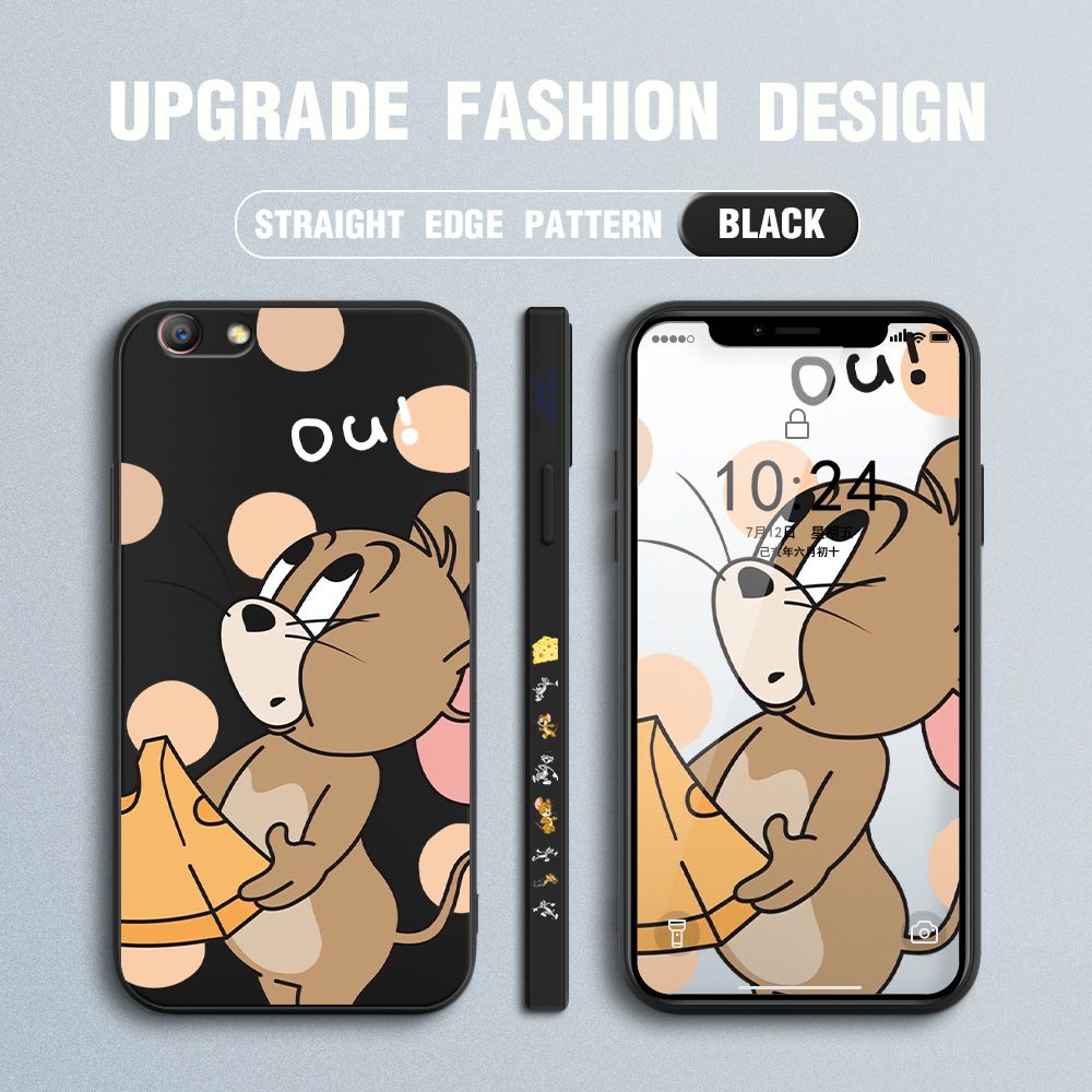 FHKL for OPPO F1S Back Cover Jerry Side design Soft Case Multicolor Liquid Silicone Phone Cases