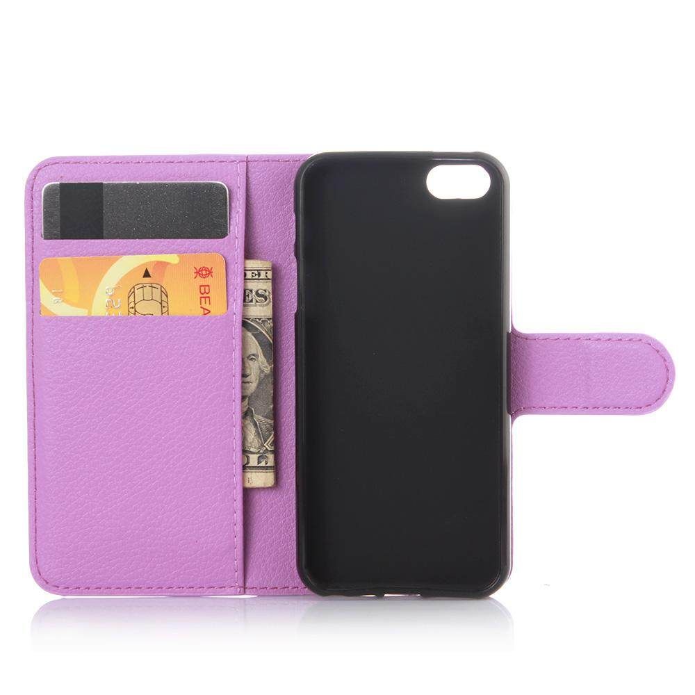 PU Leather Cover For Apple iphone 4  /  iphone 4S Case Flip Magnetic Closure Stand Wallet Phone Casing
