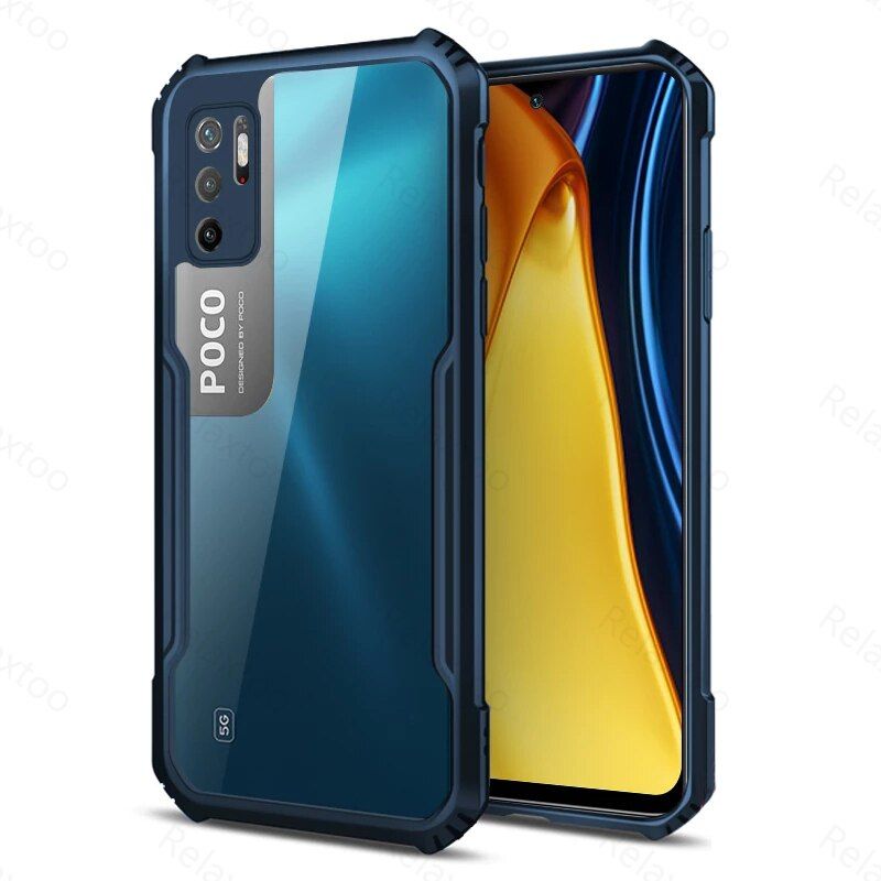 Poxo M3Pro Case Armor Shockproof Clear Cases For Xiaomi Poco M3 M 3 Pro PocoM3Pro 5G Full Protective silicone Transparent Cover