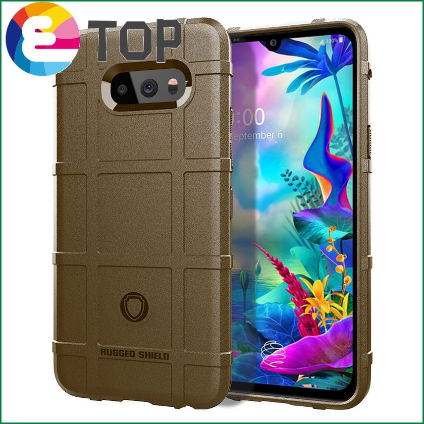 【ETOP】Armor Shock Absorption Shockproof Case For LG G8X ThinQ Anti Scratch Carbon Fiber Design Phone Case For LG V50S ThinQ Case 6.4"