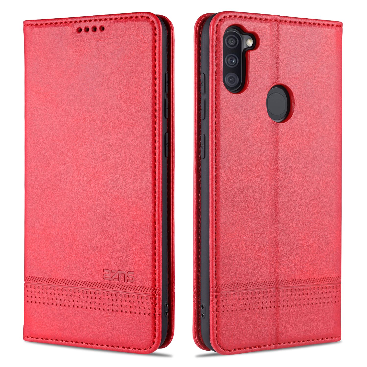 Leather Case for Samsung Galaxy A11/M11 Vintage Flip Wallet Card Slots Magnetic Closure TPU Inner Stand Cover