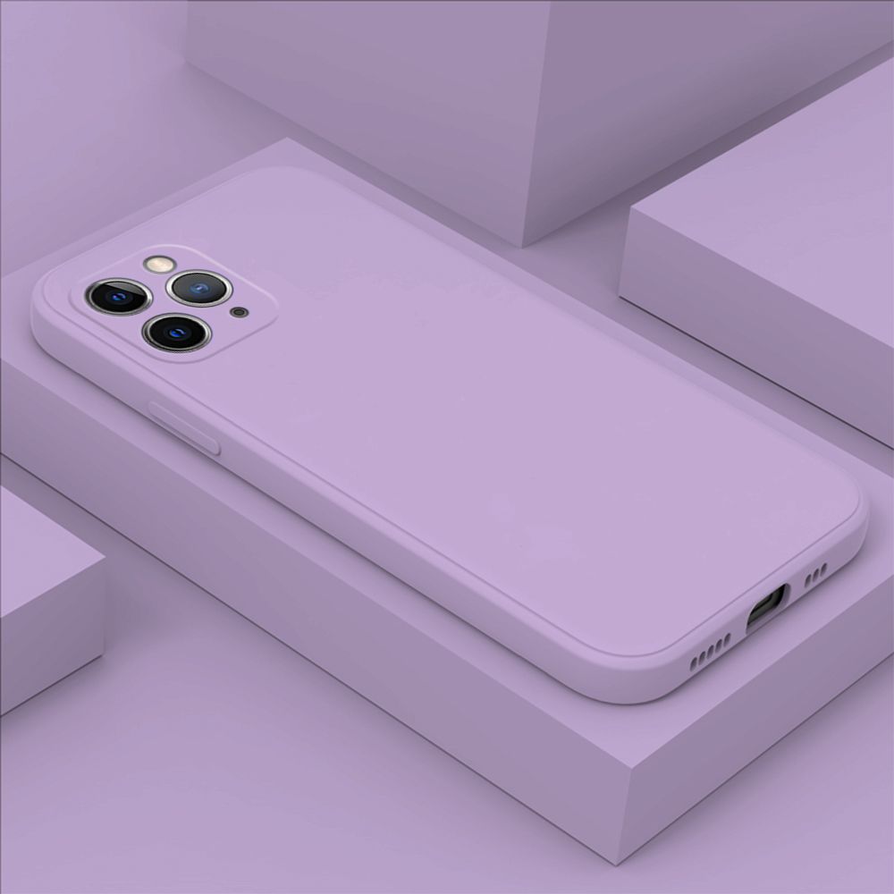 Hontinga for iPhone 11 Pro Case Thin Soft Luxury Square Liquid Silicone Phone Case Candy Cover