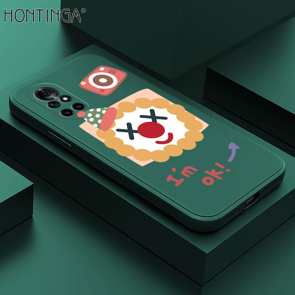 Hontinga for Huawei Nova 8 Pro Case New Cartoon Joker Phone Case Phone Case Soft Square Edge Silicone Cases Full Lens Cover Shockproof Protection Cover