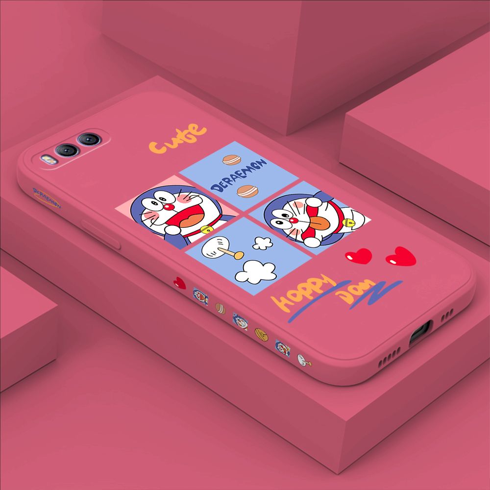 Hontinga for Xiaomi MI 6 Case Side Design Cartoon Cute Cat Back Cover Soft Square Edge Pattern Liquid Silicone Trend Phone Cases