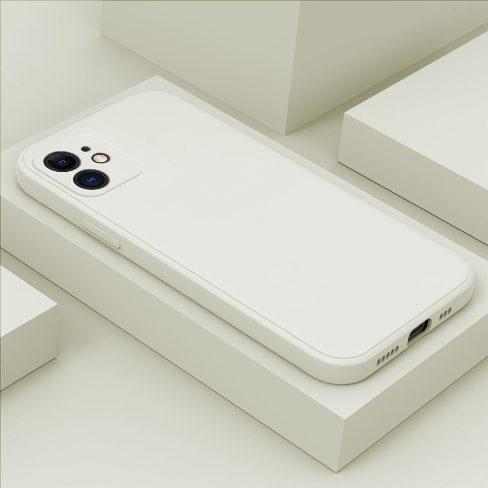 ZeroQiQi for iPhone 12 Case Simple Candy Color Back Cover Soft Liquid Silicone Protective Phone Cases