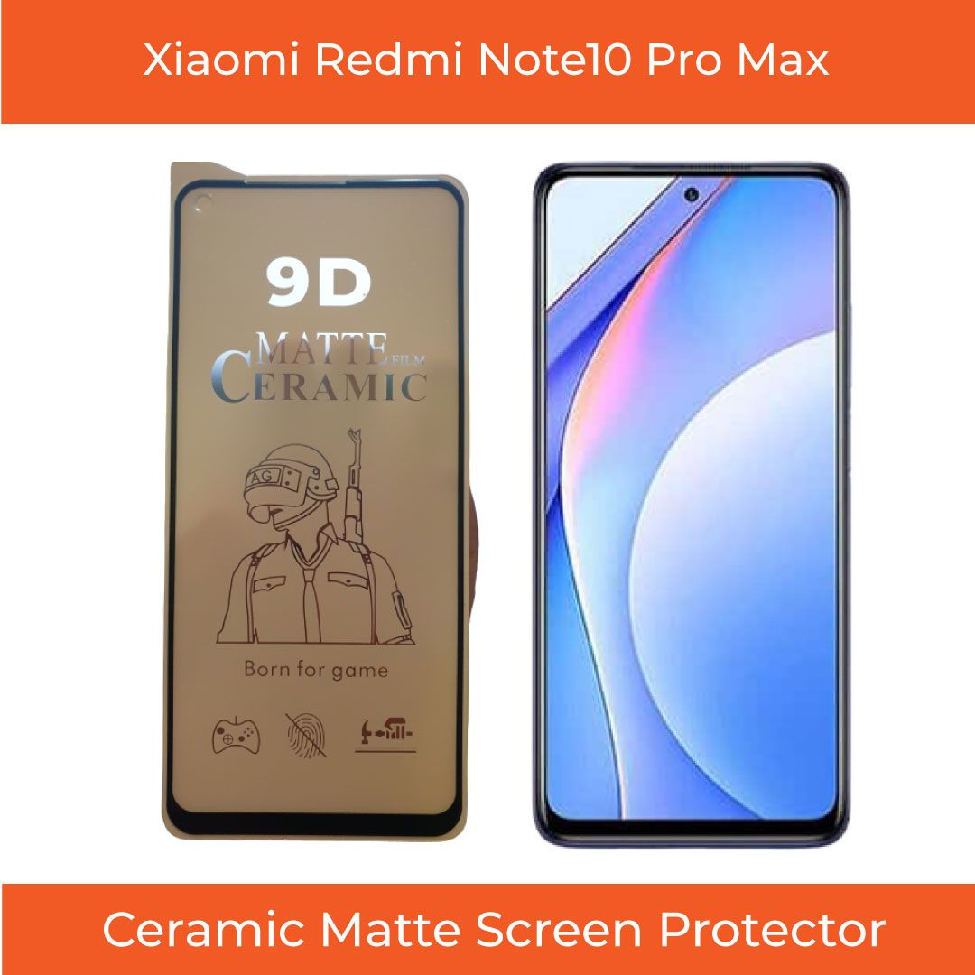For Xiaomi Redmi Note 10 Pro Max Premium Anti-Fingerprint Ceramic Matte Gaming and Flexible Tempered Screen Protector