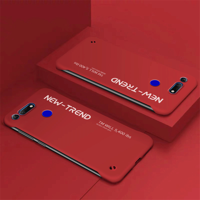 lthmy for Huawei Honor V20/Honor View 20 Ultra Thin Frameless Matte Hard Plastic Phone case Shock Absorption TPU Bumper Casing Back Cover