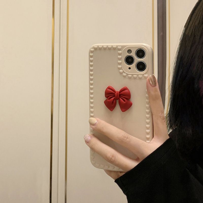 Cute Bow Case Soft Silicone Cover