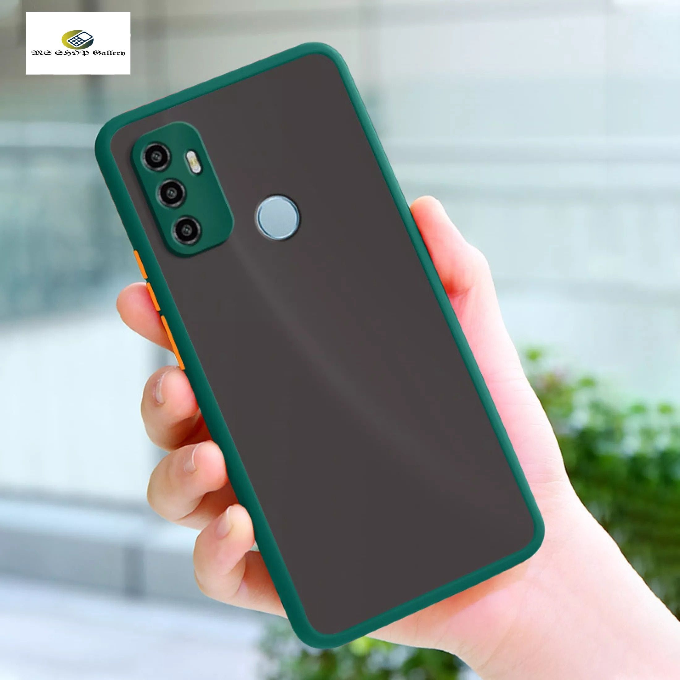 Oppo A53s Soft Silicone Bumper Luxurious Translucent Smoky Matte Shockproof Back Cover Case