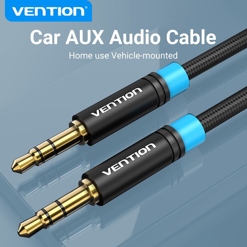 Vention P350AC-B-M Cotton Braided 3.5mm Male to Male Audio Cable