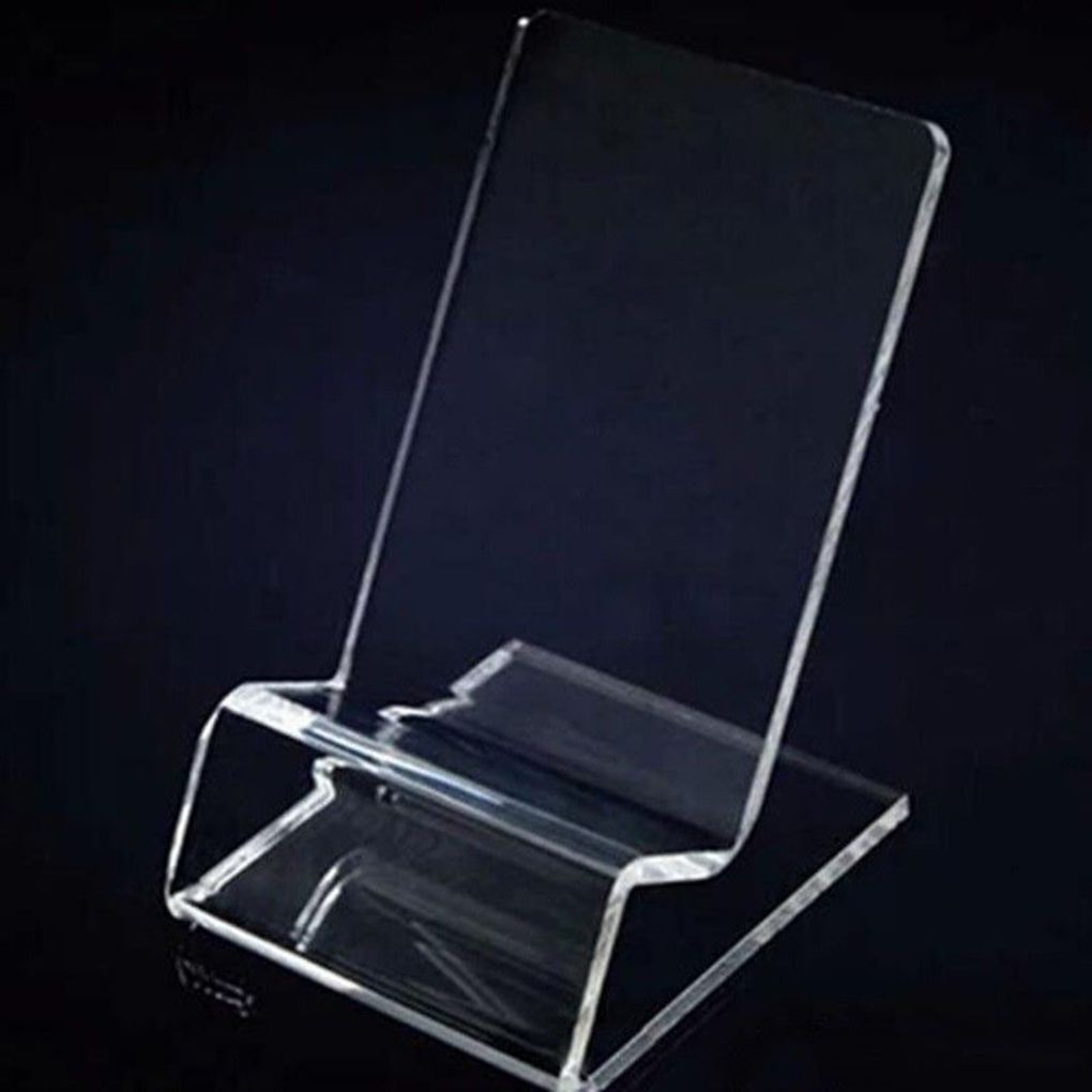 Clear Acrylic Phone Mount Holder Mini Portable Display Stand Rack Stand for Cell Phone Display