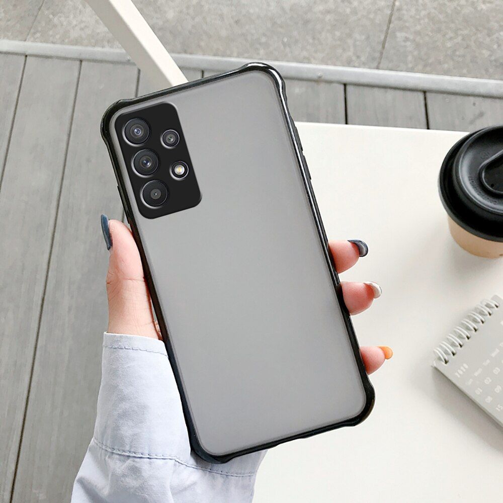 Shockproof Matte Silicone Phone Case For Samsung Galaxy A32 A72 A52 A12 A22 A31 A41 A51 A71 A21s A 32 72 52 12 Back Cover Coque