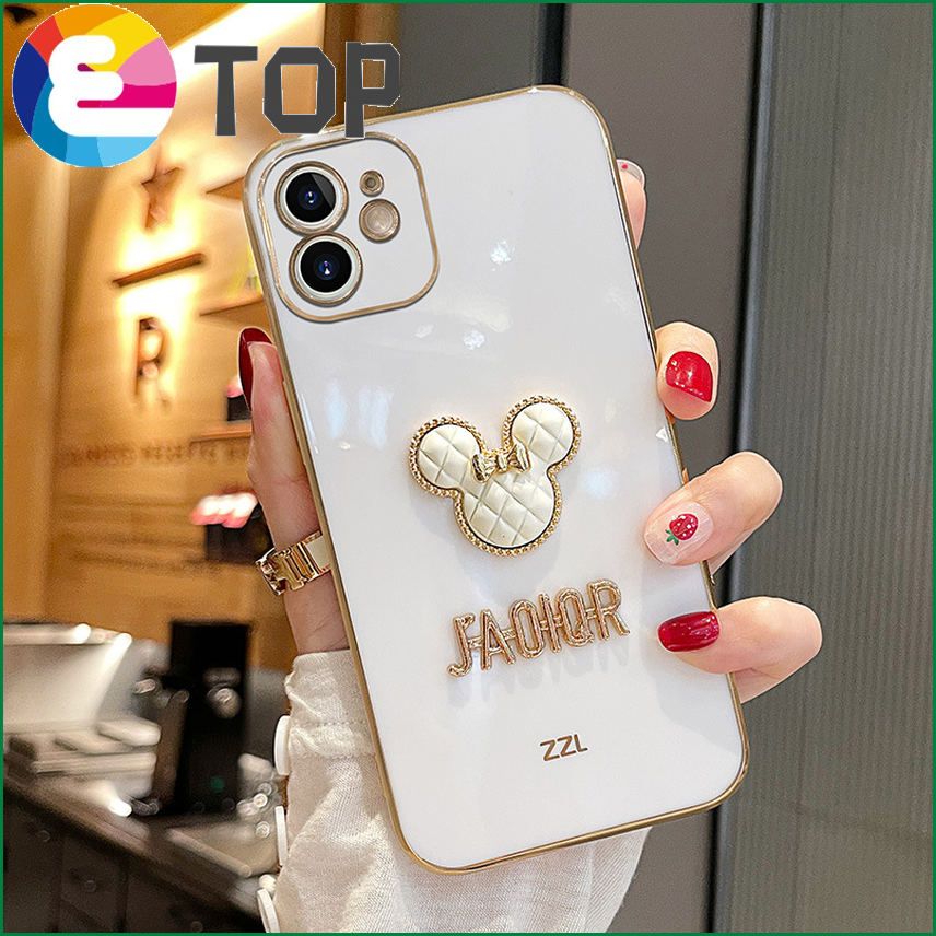 Applicable to for Apple 12 mobile phone shell cartoon cute bear new for iphone11 all-inclusive lens 11pro