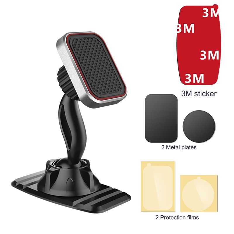 Universal Magnetic Car Phone Holder Double 360 Degree Rotation Strong Magnet Holder Stand For Phone