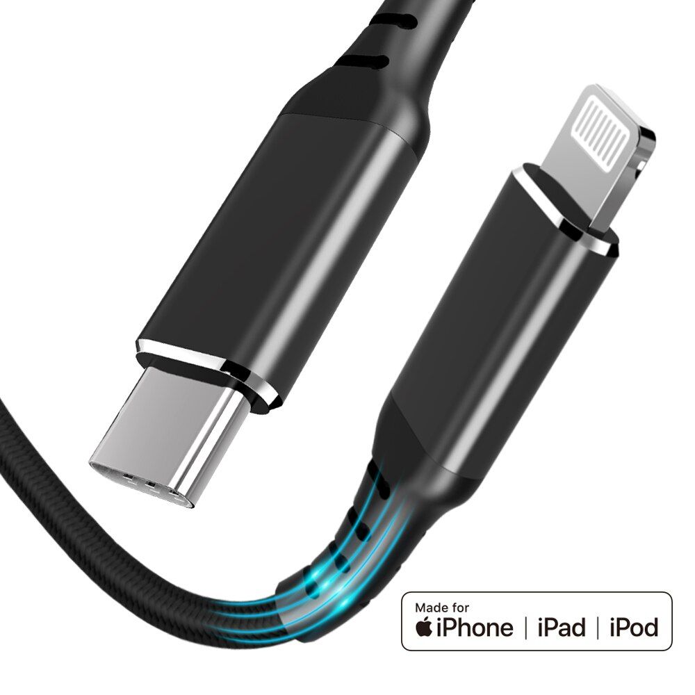 Factory Price Type-C Lightning for iPhone 3A 27W PD fast charge C94 MFI Approval 8Pin for iPhone11 Pro XS XR,iPad Pro Air Mini