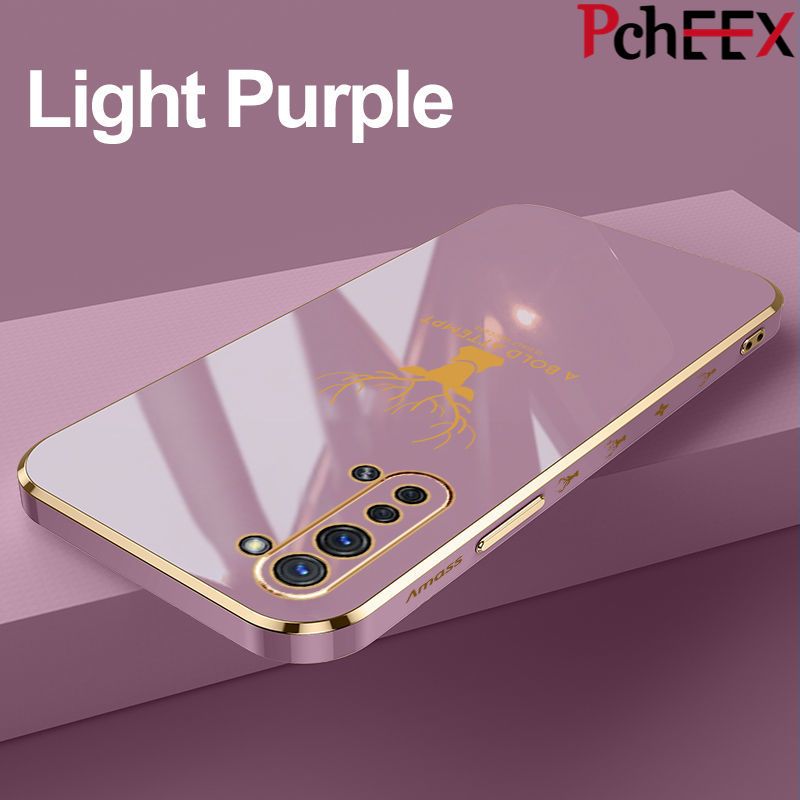 For OPPO Reno 3 5G Phone Case, Aesthetic Drop Resistant Straight Edge Electroplated Soft Shell