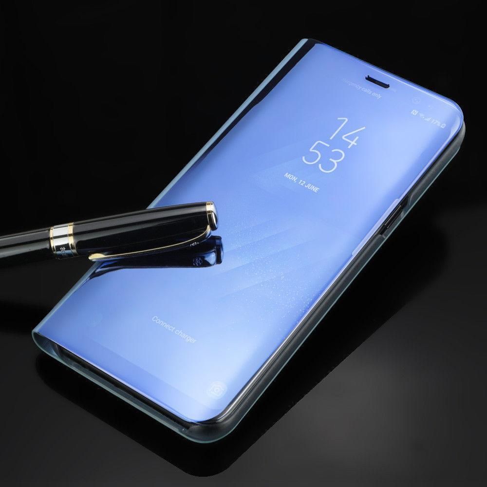 Clear View Mirror Leather Flip Cover for Huawei Nova 3i