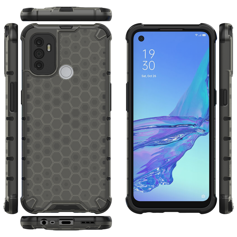 Case for Oppo A53 / A32 4G , Shockproof TPU+PC Back Cover Phone Case for OppoA53 / OppoA32 4G
