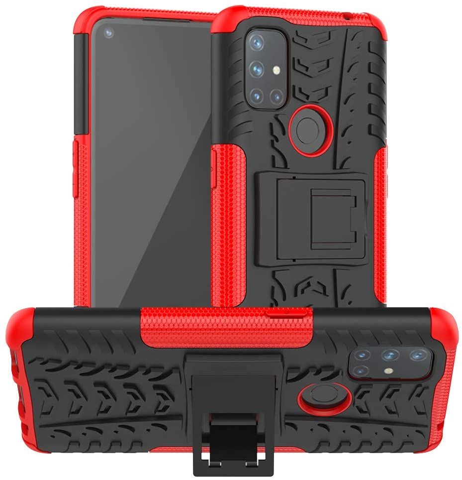 for OnePlus N'ord N10 5G Case,1+N'ord N10 5G Case, Shockproof Hybrid Slim Dual Layer Rugged Rubber Hybrid Hard/Soft Impact Armor Defender Protective Case with Kickstand for OnePlus N'ord N10 5G (2020)