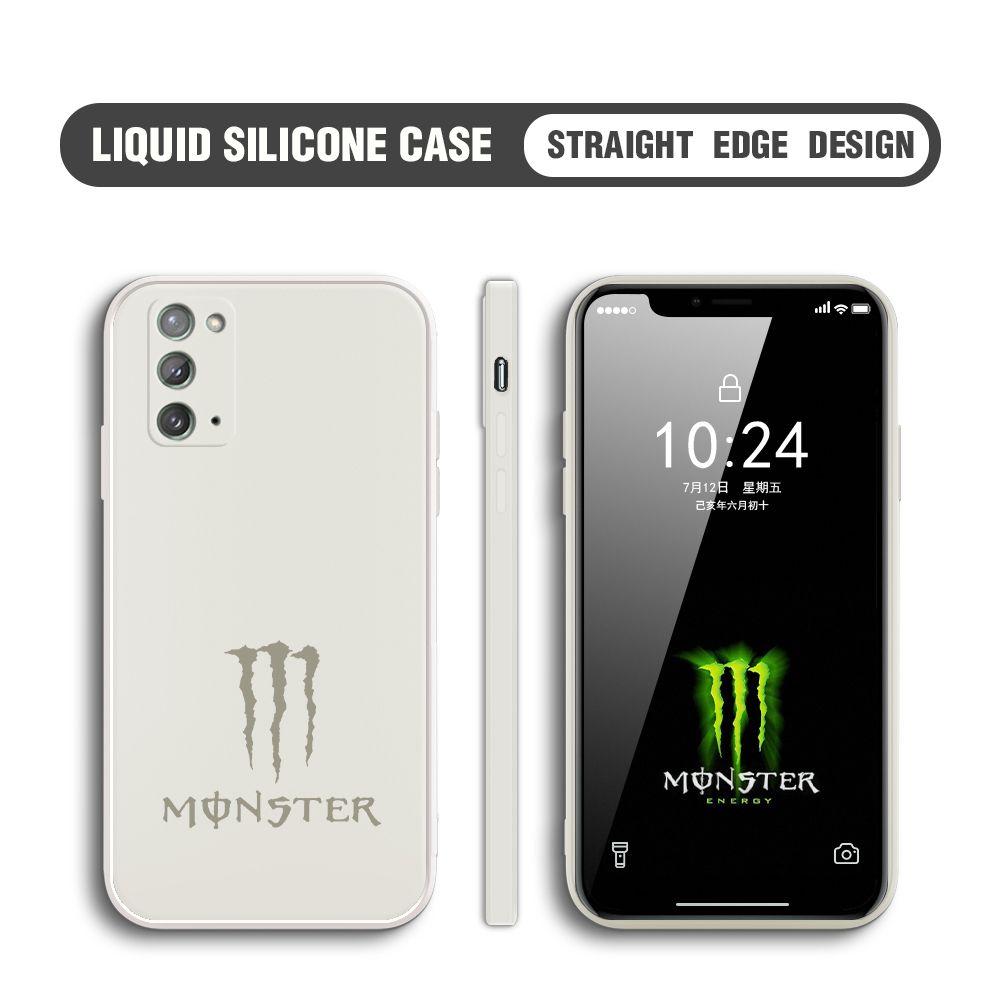 BILI for Samsung Galaxy Note 20 Back Cover The Claw Of Devil Multicolor Liquid Silicone Phone Case Soft Square Lens Protection Phone Cases
