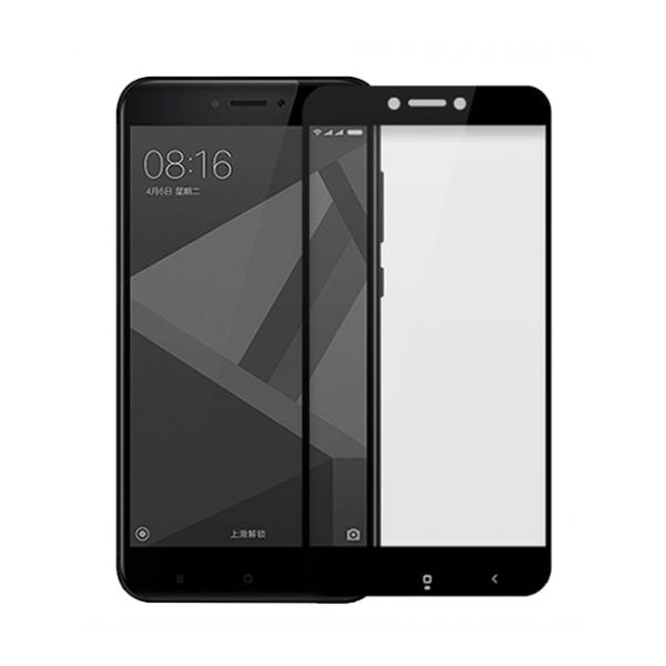 For Xiaomi Redmi 4/4X Black 11D 9H Tempered Glass Screen Protector