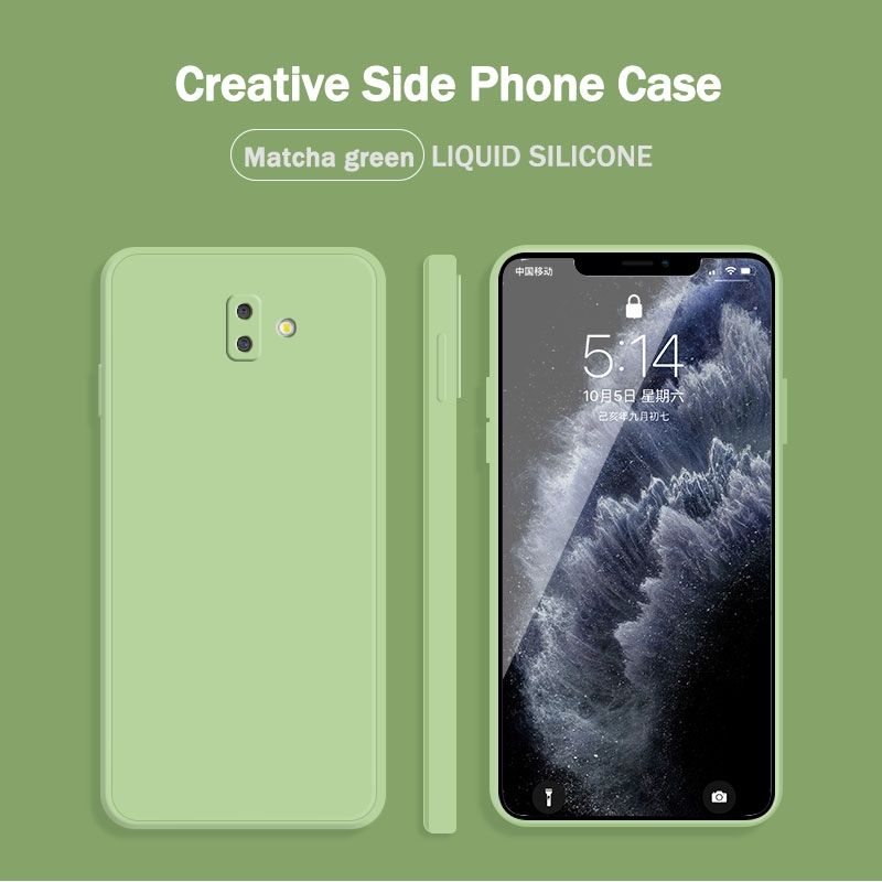 For samsung Galaxy J6 Prime /J6 plus/J74 Prime /J4 plus phone case Pure color mobile phone case Liquid silicone material Shock-proof and drop-proof mobile phone case