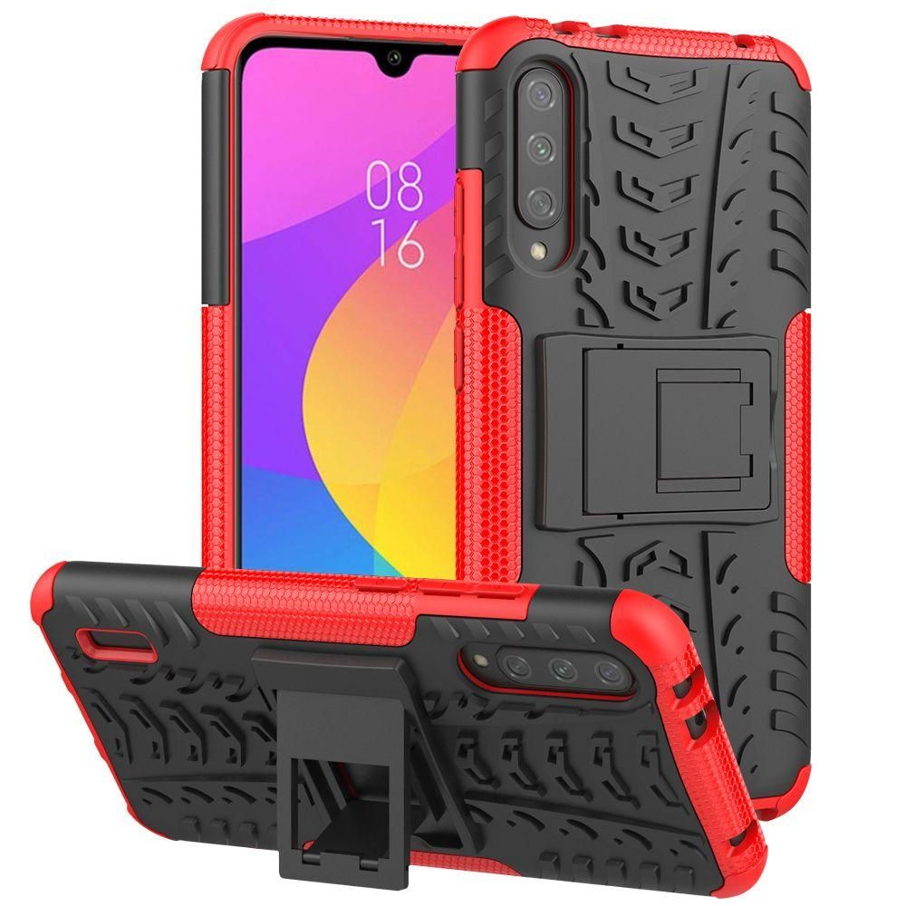 Heavy Duty Armor Tough Hybrid Shockproof Dual Layer Kickstand Protective Case Cover For Xiaomi Mi A3