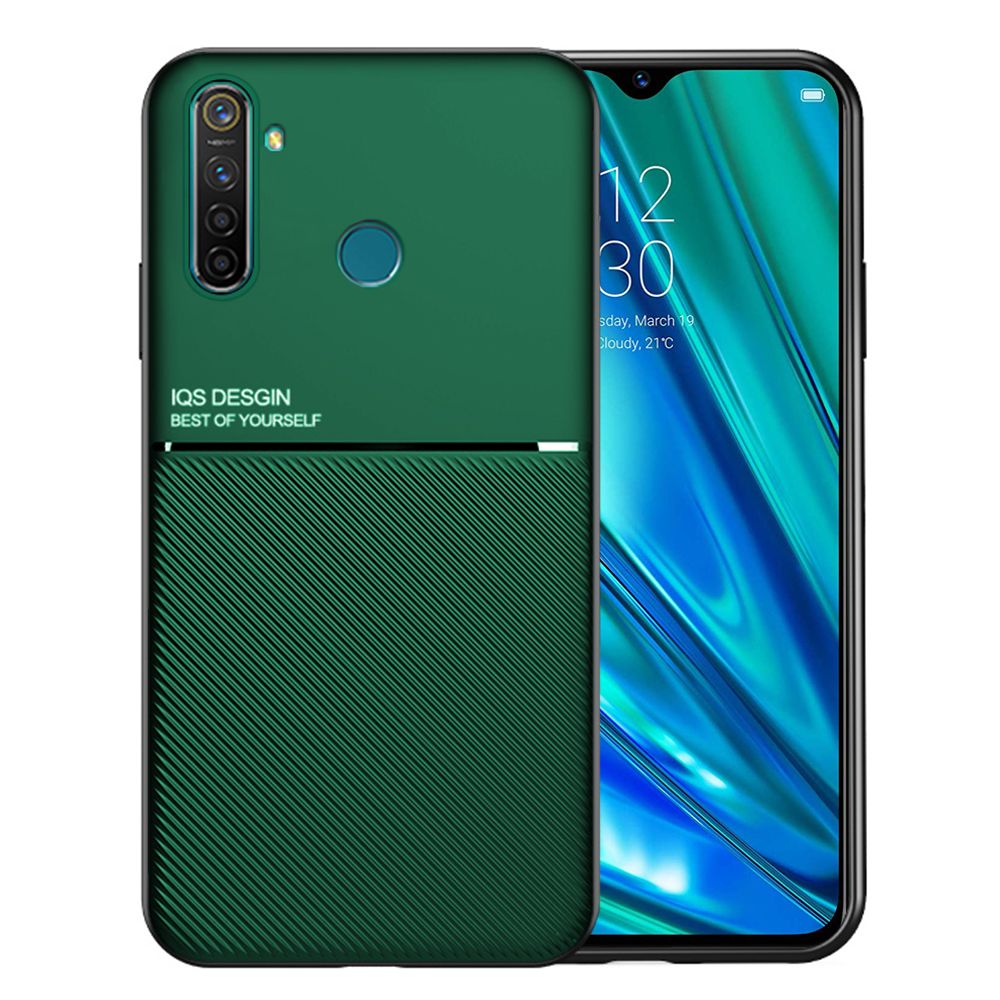 Texture Silicone Car Magnetic Case For OPPO Realme 5 Pro Soft TPU Protection Cover