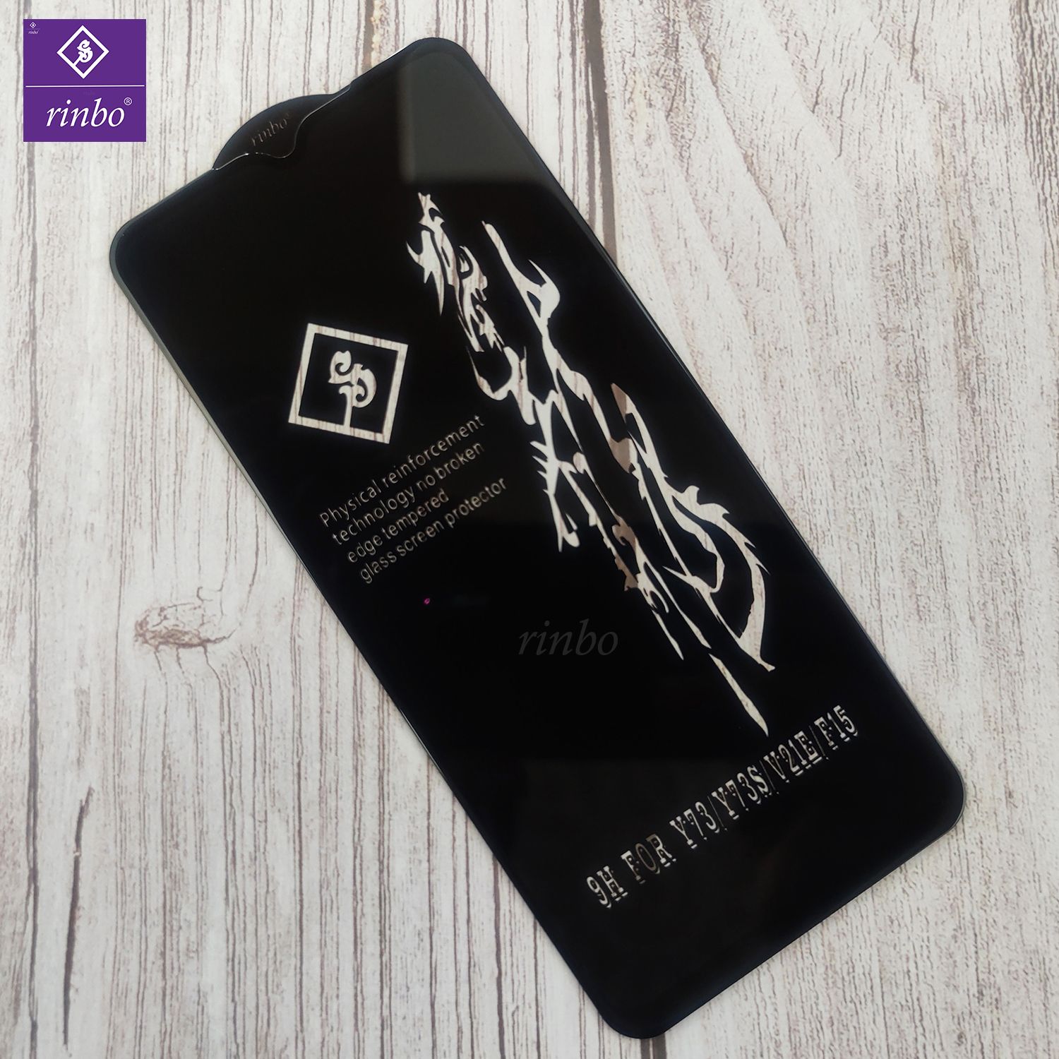 Rinbo 9H Tempered Glass For vivo Y73 / vivo Y73s / vivo V21e / Oppo F15 Safety Glass Screen Protector