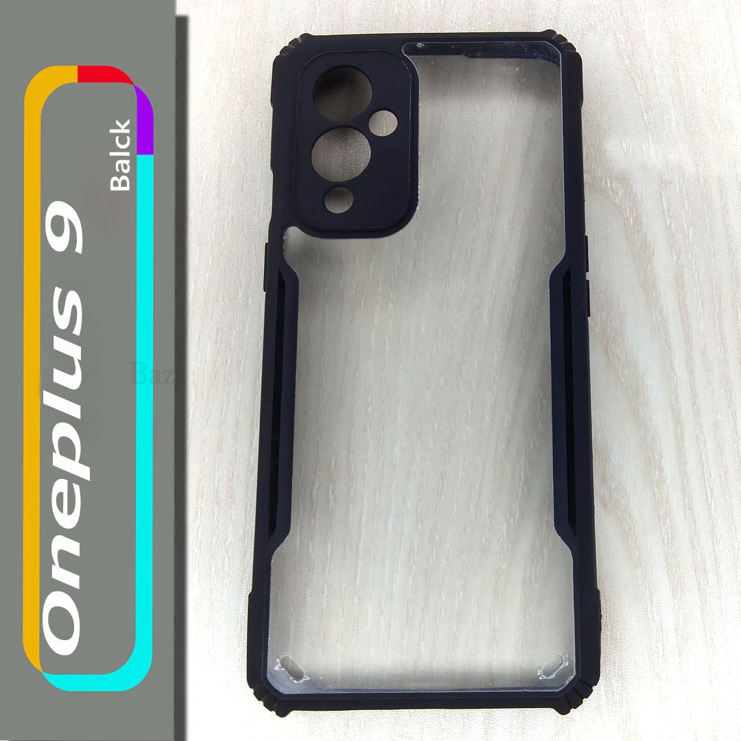 For OnePlus 9  - Transparent Silica Gel Matte ShockProof Slim Thin Back Cover Phone Case With Bumper - Phone Back Cover